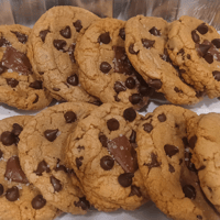 Image 4 of Brown Butter Chocolate Chip Cookies with a Sea Salt Finish 6 Jumbo Cookies