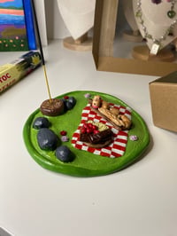 Image 4 of Picnic + platters clay incense holder, picnic clay decor
