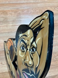 Image 2 of  "Throw down” wood cutout.