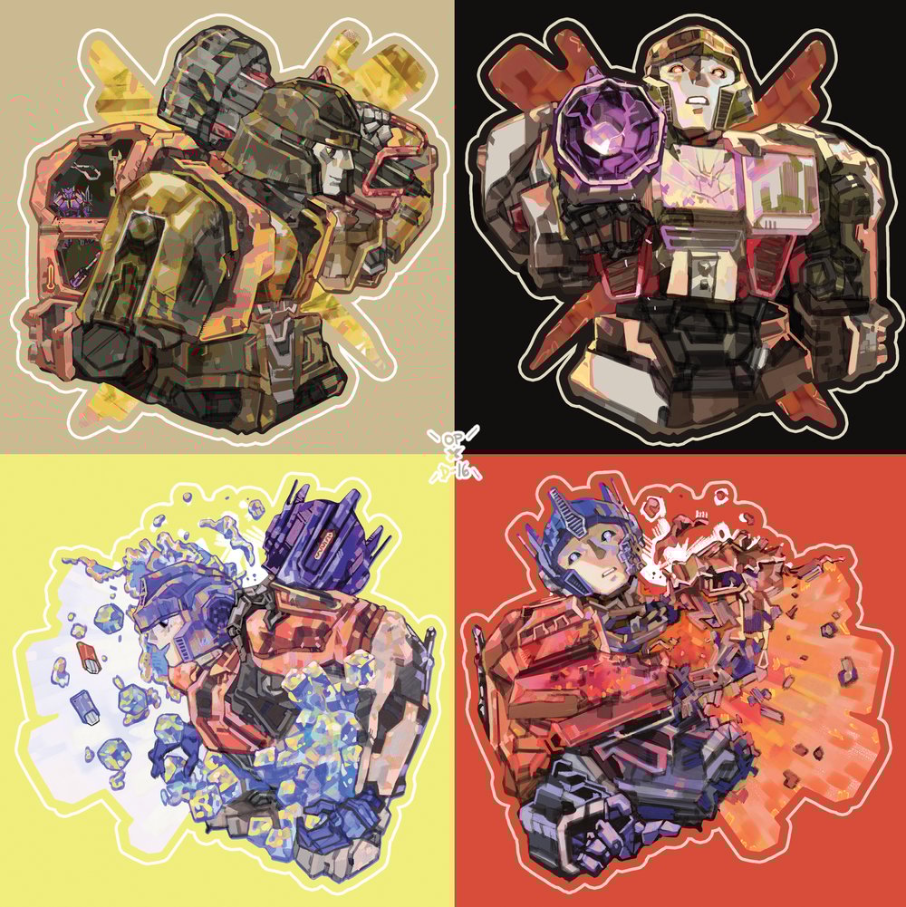 Image of tf one |  3x3" vinyl stickers
