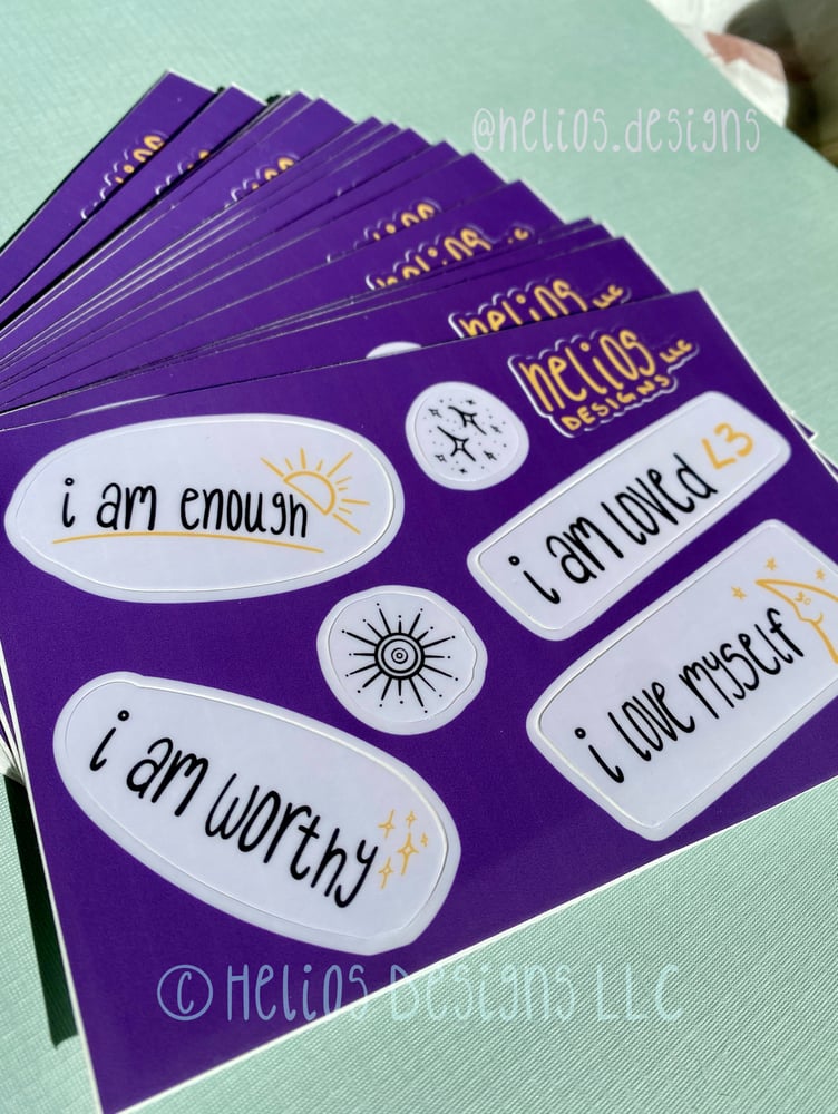 Image of Affirmations Sticker Sheet