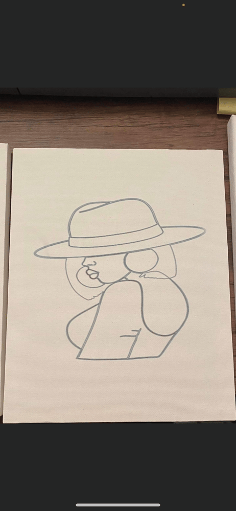 Image of Girl with Brim Hat