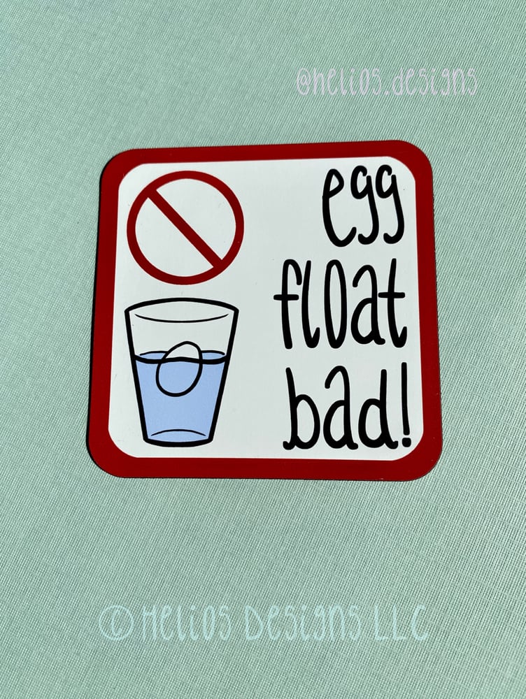 Image of egg float bad! Magnet