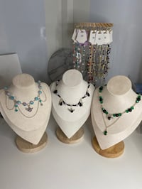 Image 1 of heart beaded necklace chokers collection