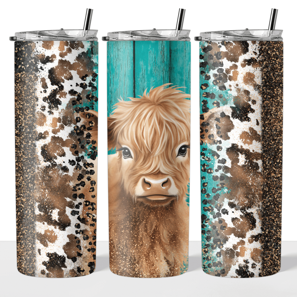 Image of Western Highland Cow 20oz Tumbler🐮✨