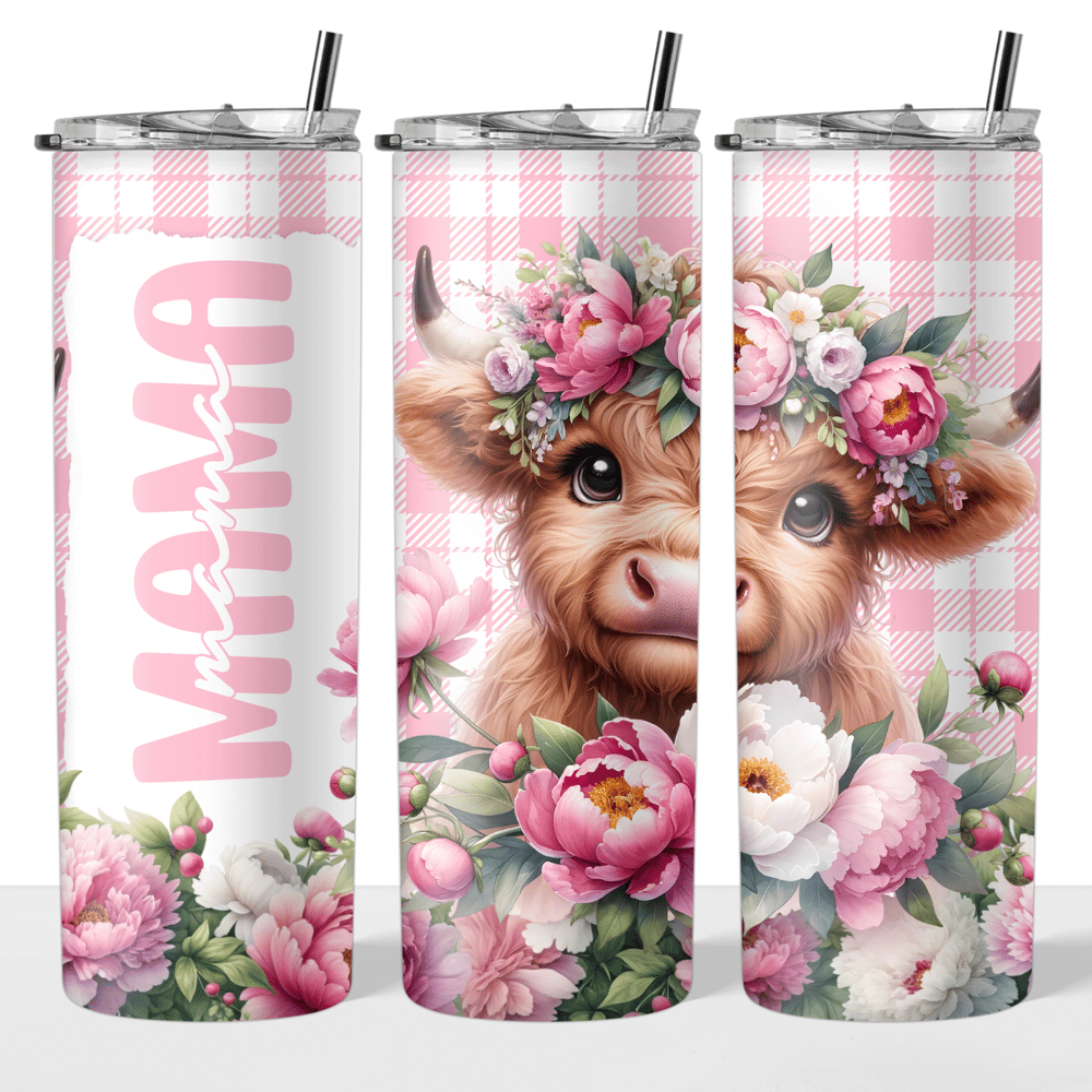 Image of Pink Mama Highland Cow🐮💕