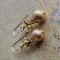 Image 8 of Golden Pagoda Teardrop Earrings