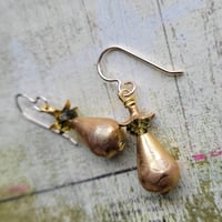 Image 5 of Golden Pagoda Teardrop Earrings
