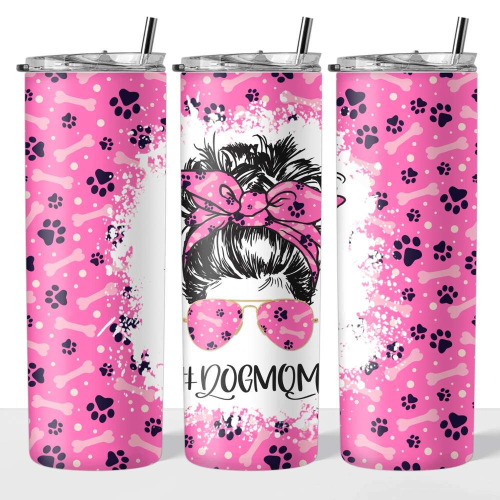 Image of Dog Mom 20oz Tumbler🐾💖