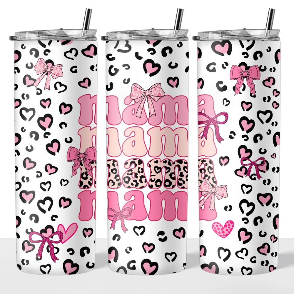 Image of Mama Coquette 20oz Tumbler🎀(Colors Pink & Blue Available)🩷💙