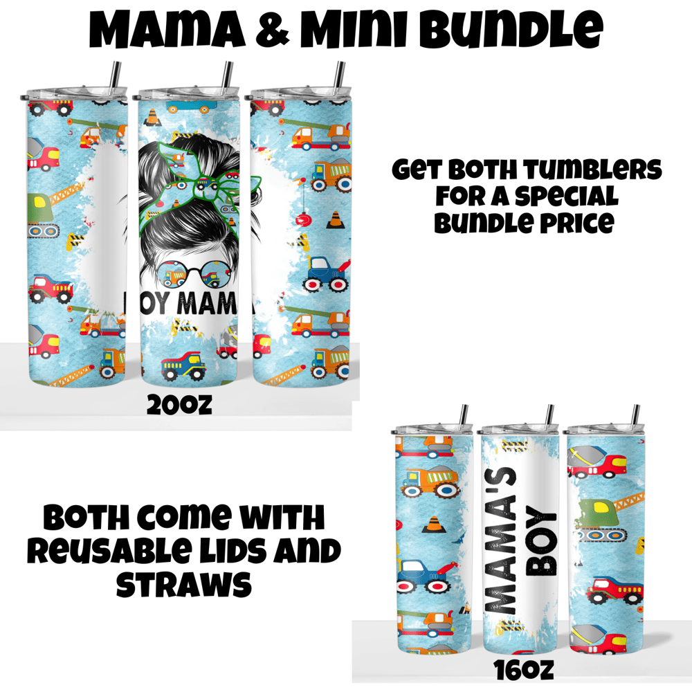 Image of Boy Mama & Mama'a Boy Tumblers Bundle🥰💙