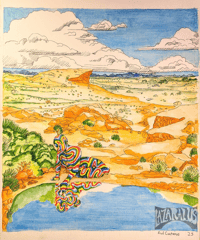"outside" original painting