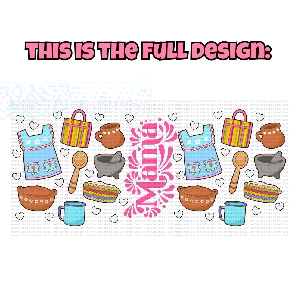 Image of Mexican Mama 17oz Glass mug💖