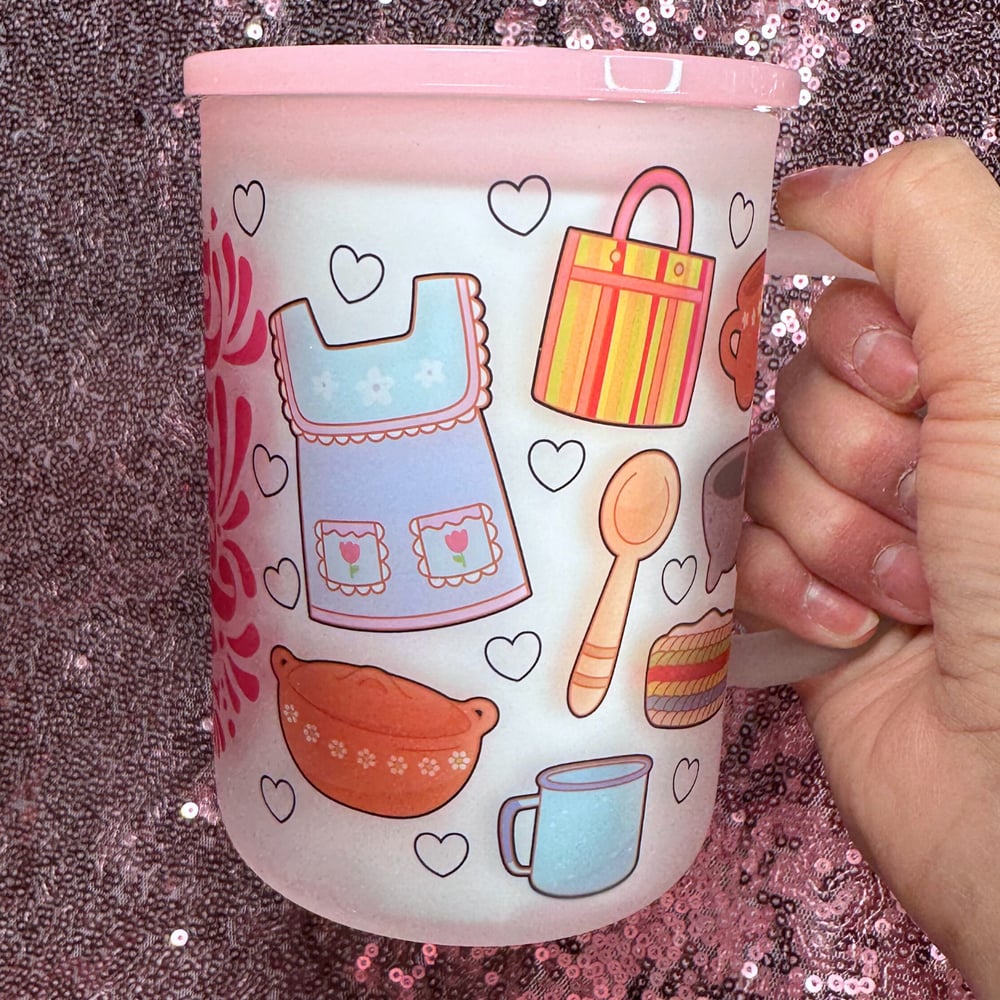 Image of Mexican Mama 17oz Glass mug💖