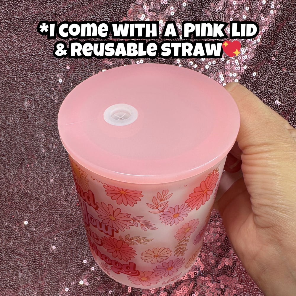 Image of Mind Your Own Motherhood 17oz Glass Mug🎀✨