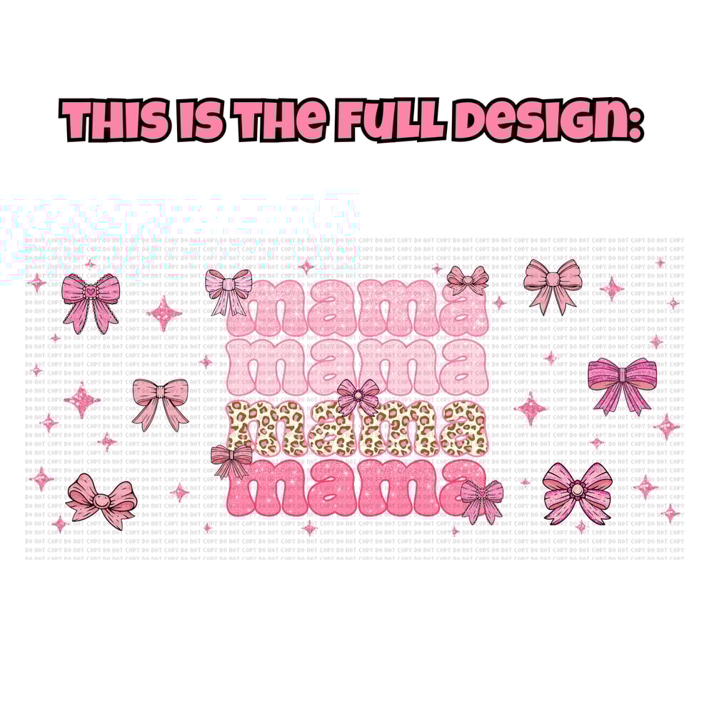 Image of ✨SHIMMER✨ Mama Coquette 17oz Glass Mug🎀✨