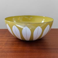 Image 1 of Cathrineholm Large Green Lotus Enamel Bowl