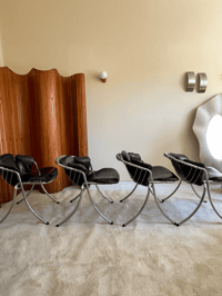 Image 1 of  4 chaises GASTONE RINALDI - modèle « LYNN » pour RIMA, 1960