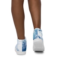 Image 4 of Women’s high top canvas shoes Blue