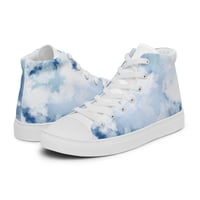Image 1 of Women’s high top canvas shoes Blue