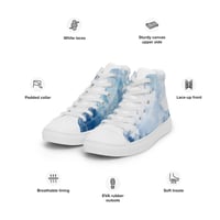 Image 3 of Women’s high top canvas shoes Blue