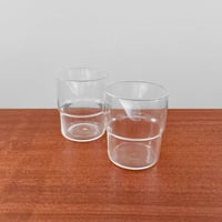 Image 1 of Saara Hopea Clear Stacking Glass Tumblers