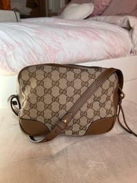 Image 1 of Gucci Bree GG Canvas Brown Crossbody Bag