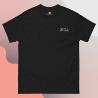 The Bark Blog Basics Tee — Embroidered Healing Is Not Linear (Black)