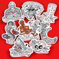 Image 2 of Jiujitsu Doodles Sticker Set