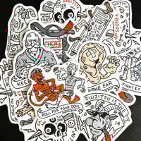 Image 1 of Jiujitsu Doodles Sticker Set