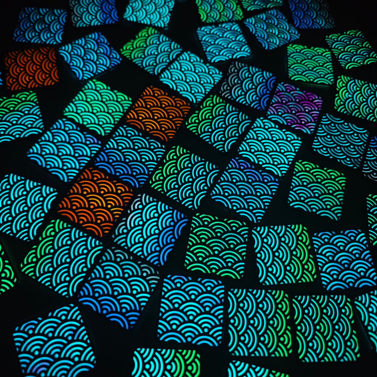 Image of Titanium 2x2 Seigaiha Wave (Final batch)