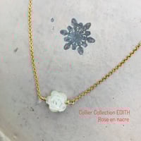 Image 1 of Collier Collection EDITH - Rose en Nacre