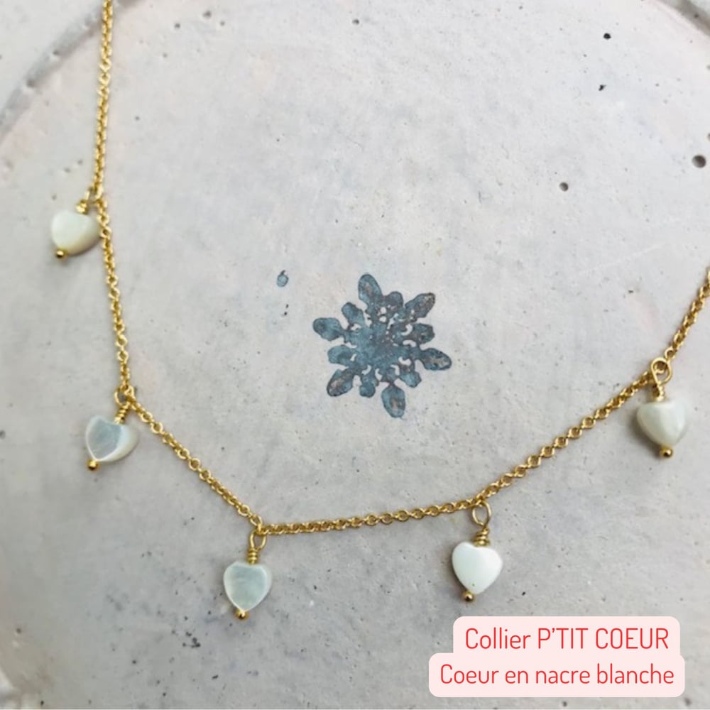 Image of Collier P'TIT COEUR - nacre