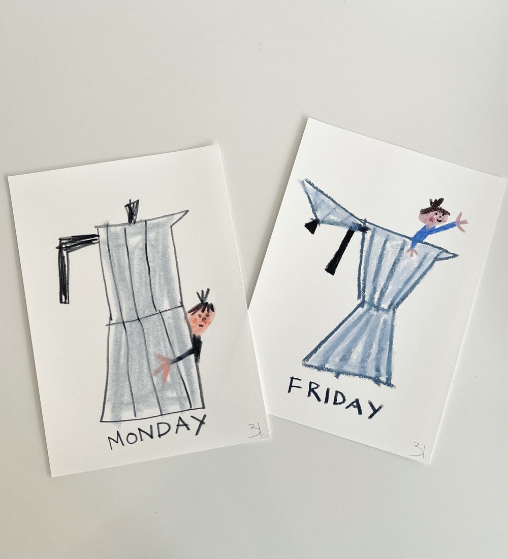 Image of Monday to Friday Set of Prints