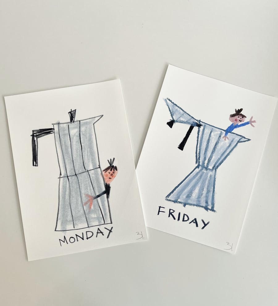 Image of Monday to Friday Set of Prints