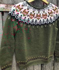Image 3 of “Into the wild” sweater - Pine green - Ready to ship