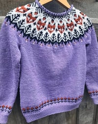 Image 2 of “Into the wild” sweater - Lilac - Ready to ship