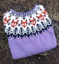 Image 3 of “Into the wild” sweater - Lilac - Ready to ship