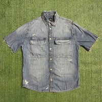 ZARA Denim Shirt w Splatters