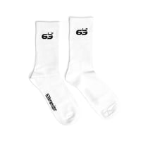 6'3" White Socks (Pair)