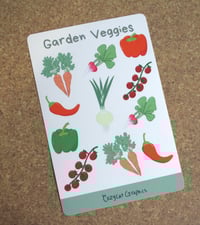 Image 1 of Garden Veggies Sticker Sheet