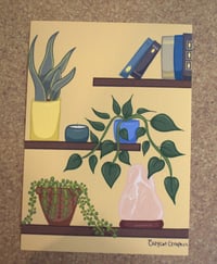 Image 2 of Plant Bookshelf Art Print