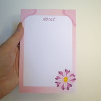 Image 2 of Pink Notepad- Flower Stationary