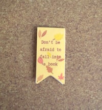 Image 1 of Yellow fall magnetic bookmark