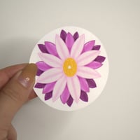 Image 3 of Pink Flower Die Cut Sticker