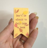 Image 2 of Yellow fall magnetic bookmark