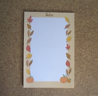 Image 1 of Fall Leaves Notepad- seasonal stationary