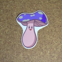 Image 1 of Purple Mushroom Die Cut Sticker