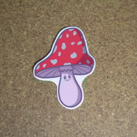 Image 1 of Red Mushroom Die Cut Sticker
