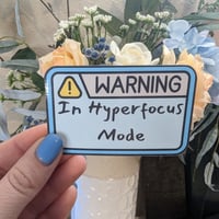 Image 1 of Warning: in hyper focus mode